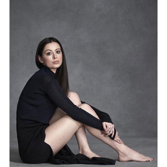 La Ligne Mel Two-Tone Metallic Ribbed Knit Dress - Picture 3 of 8